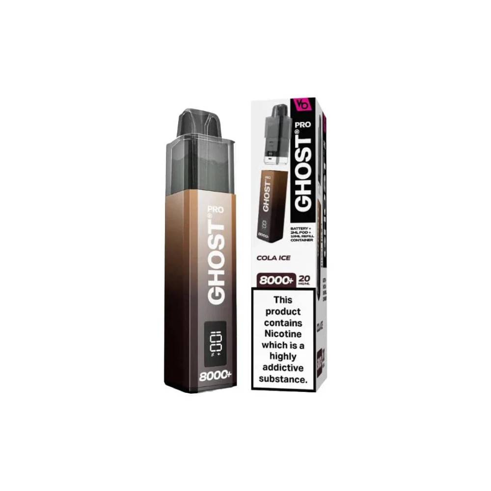Ghost Pro 8000 Prefilled Vape Kit Box of 5 Cola Ice