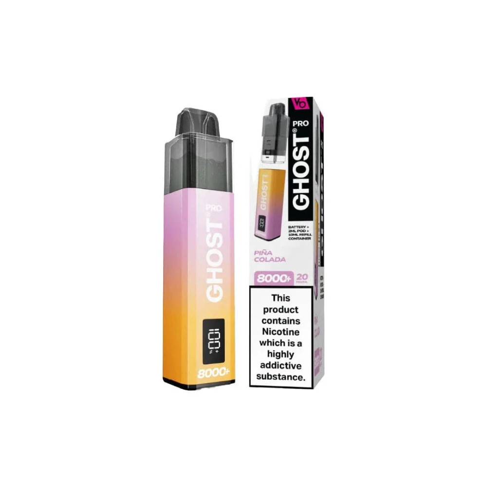 Ghost Pro 8000 Prefilled Vape Kit Box of 5 Pina Colada