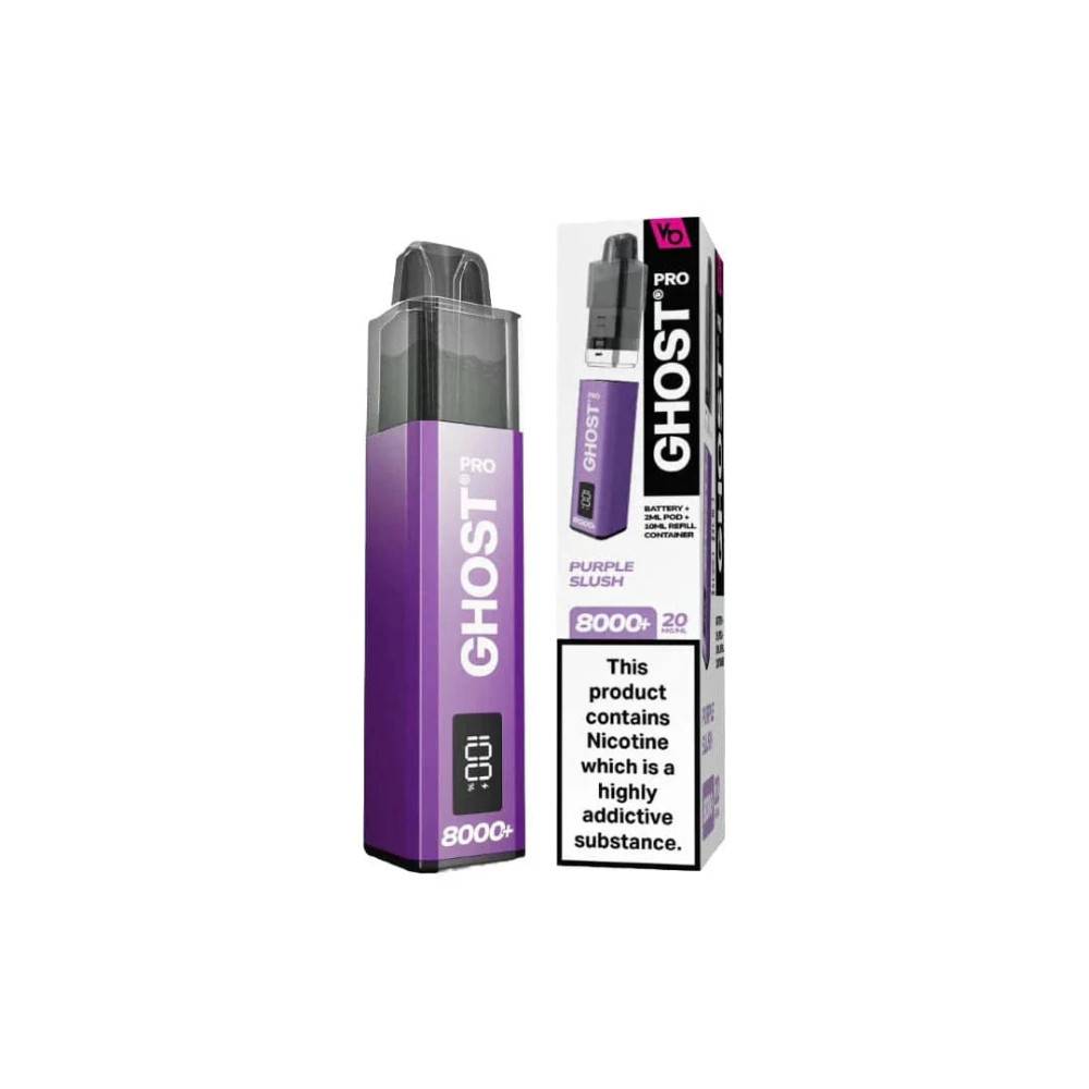 Ghost Pro 8000 Prefilled Vape Kit Box of 5 Purple Slush