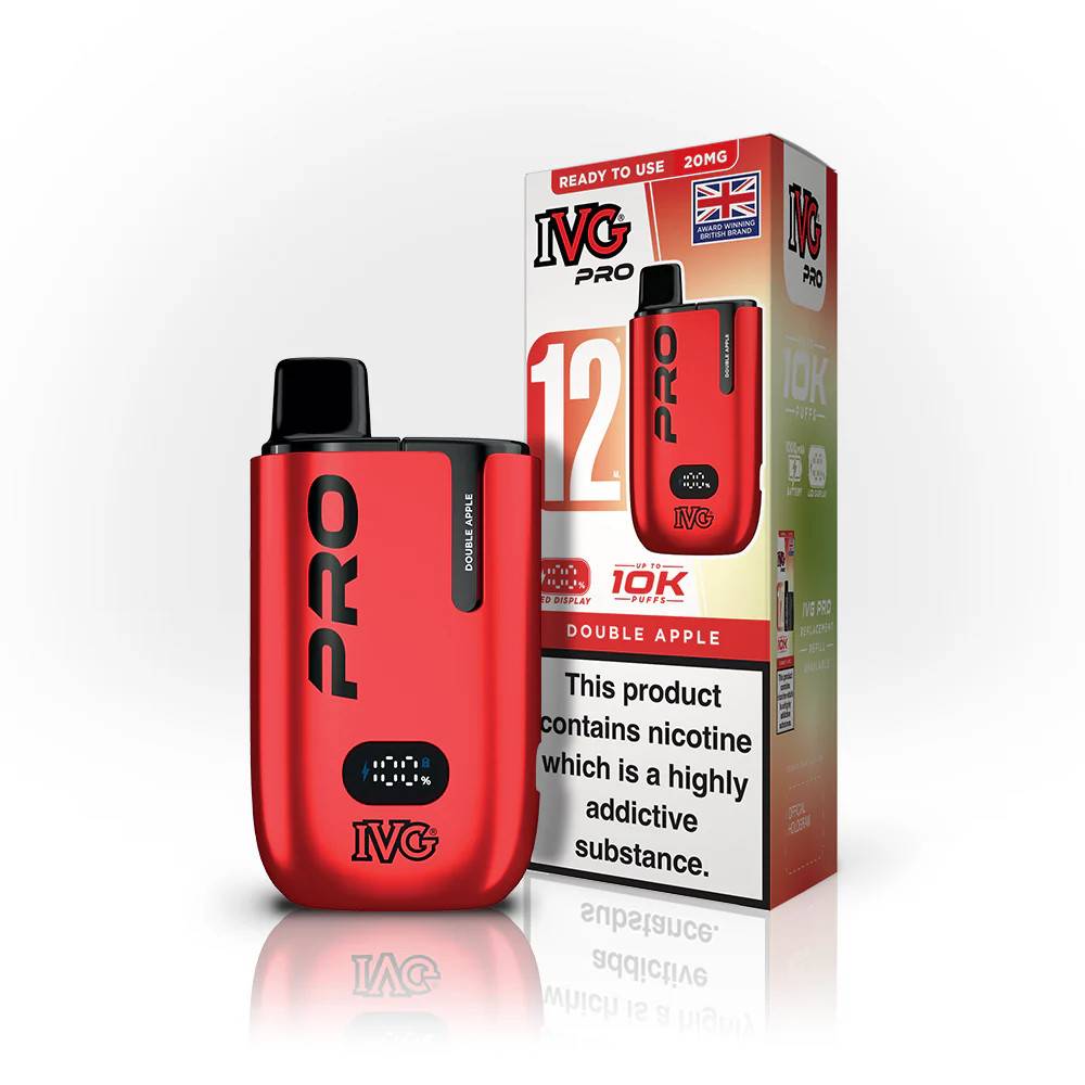 IVG Pro 10k Vape Kit Box of 5 Double Apple
