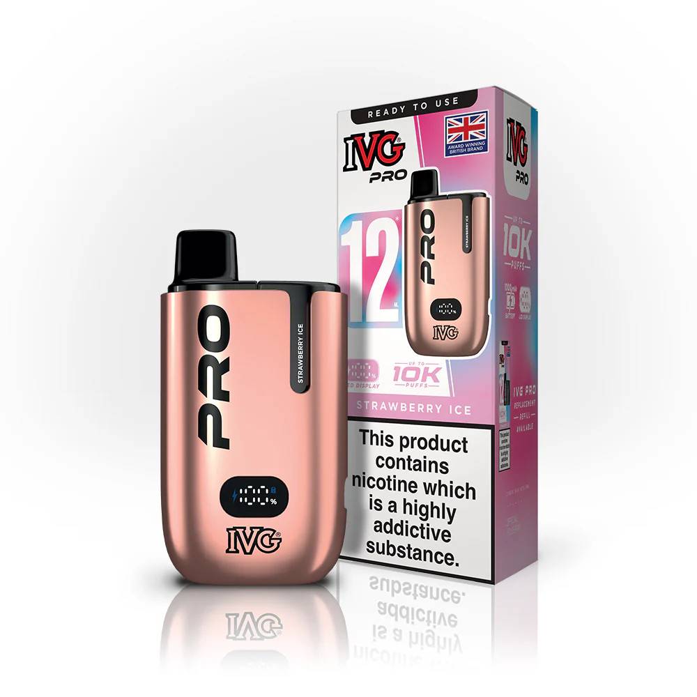 IVG Pro 10k Vape Kit Box of 5 Strawberry Ice