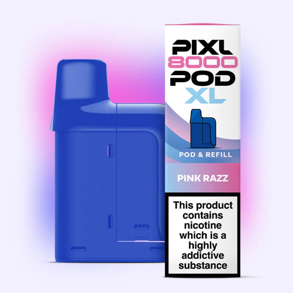 Pixl 8000 Prefilled Pods Pack of 5 Pink Razz