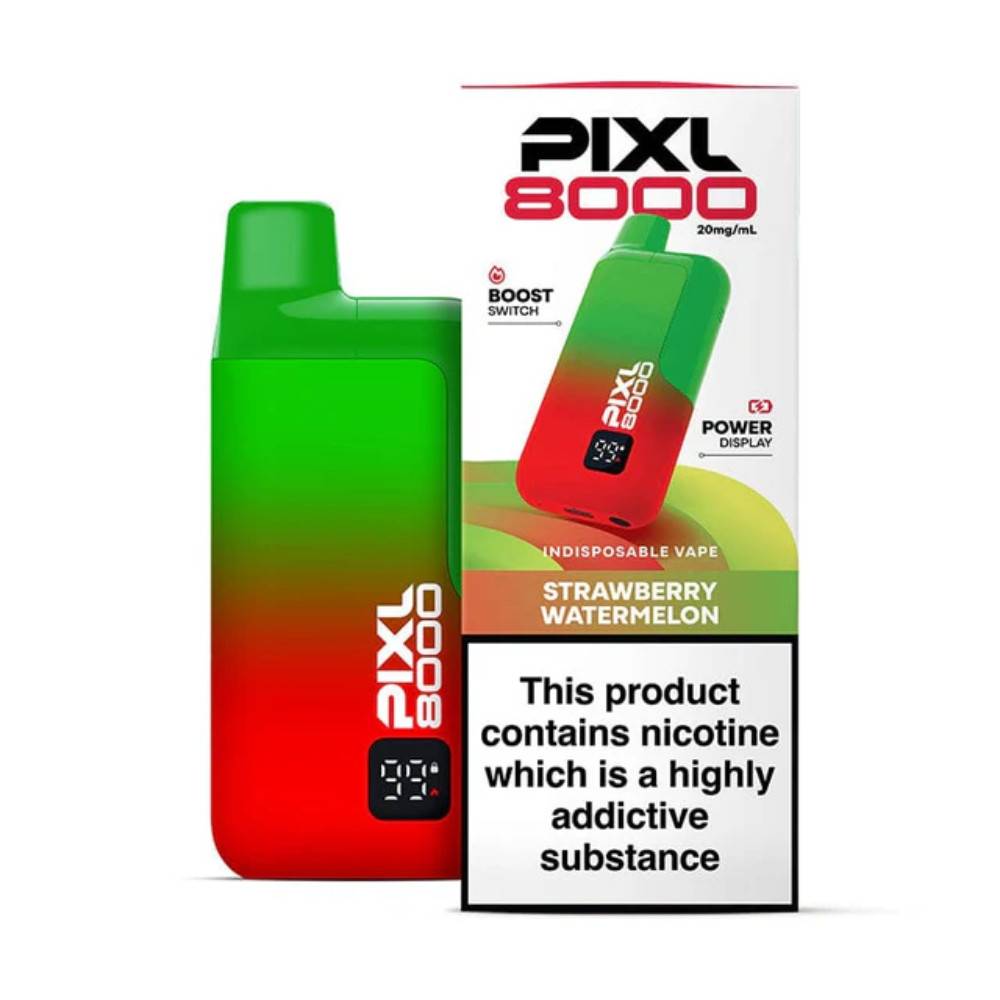Pixl 8000 Prefilled Vape Kit Box of 5 Strawberry Watermelon