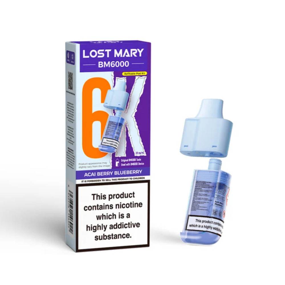 Lost Mary Bm6000 Pods Pack of 5 Acai Berry Blueberry