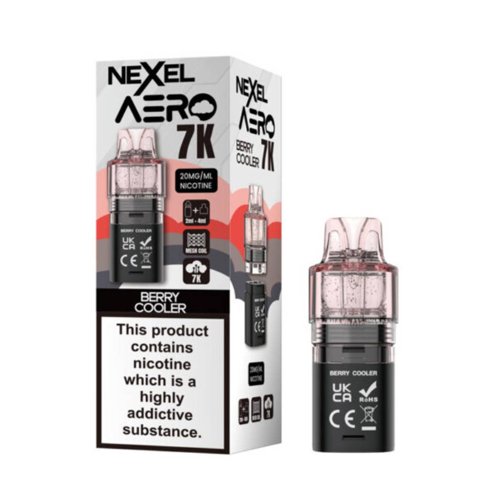 Nexel Aero 7k Prefilled Pods Pack of 10 Berry Cooler