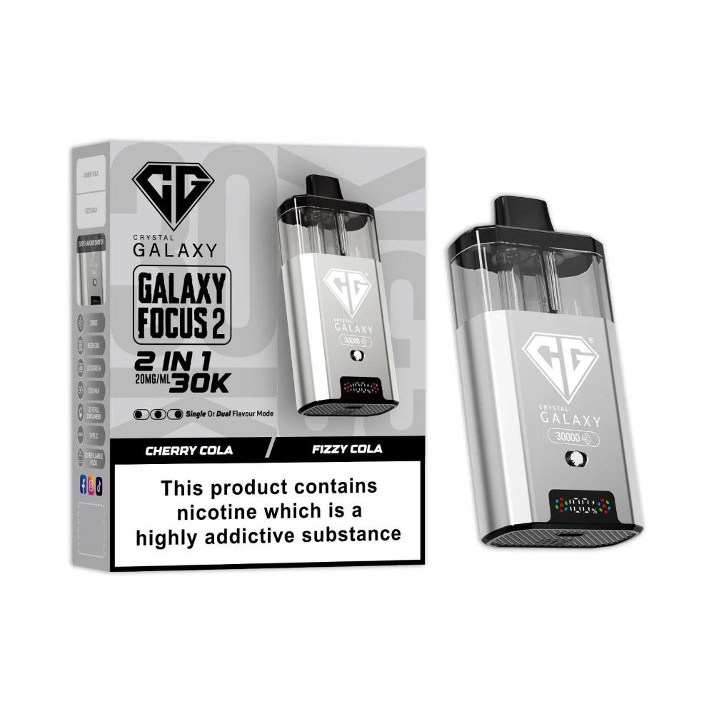 Crystal Galaxy 30k Focus 2 Vape Kit Box of 5 Cherry Cola/Fizzy Cola