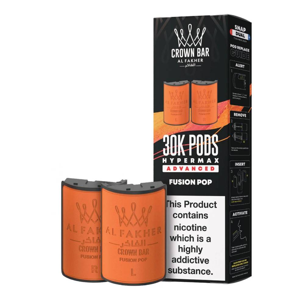 Al Fakher 30k Hypermax Pods Pack of 5 Fusion Pop