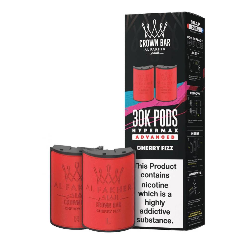 Al Fakher 30k Hypermax Pods Pack of 5 Cherry Fizz