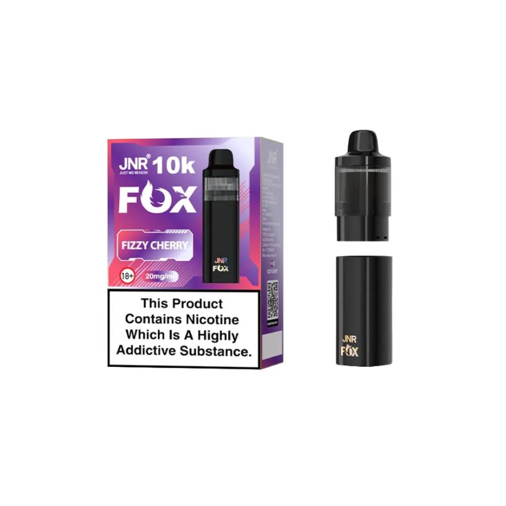 JNR Fox 10k Prefilled Pods Pack of 5 Fizzy Cherry