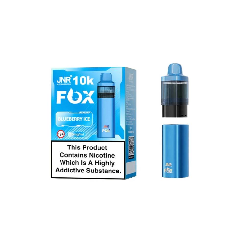 JNR Fox 10k Prefilled Pods Pack of 5 Blueberry Ice