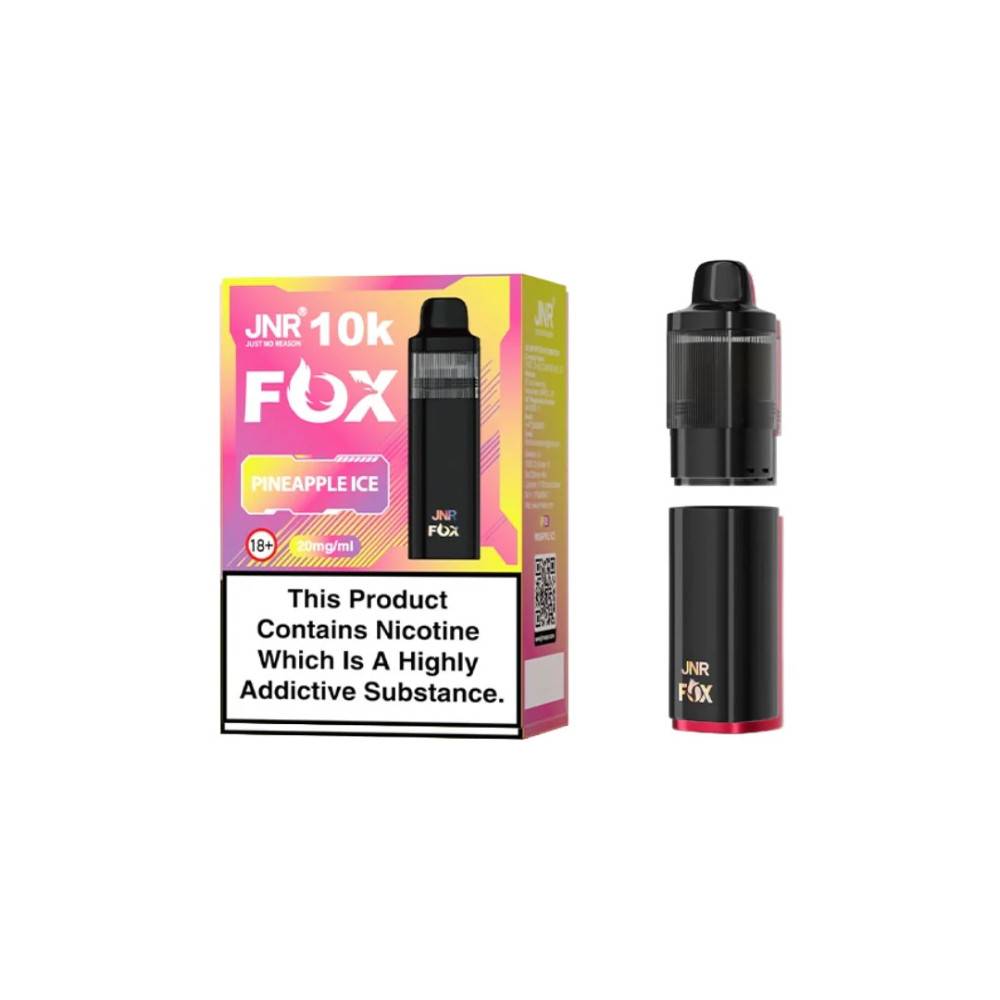 JNR Fox 10k Prefilled Pods Pack of 5 Pineapple Ice