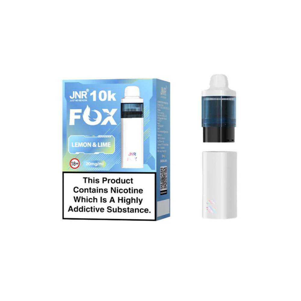 JNR Fox 10k Prefilled Pods Pack of 5 Lemon & Lime