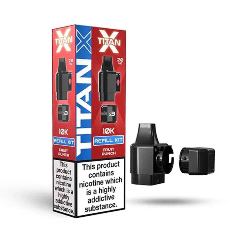 Titan X 10K Prefilled Pods Pack of 10 Fruit Punch