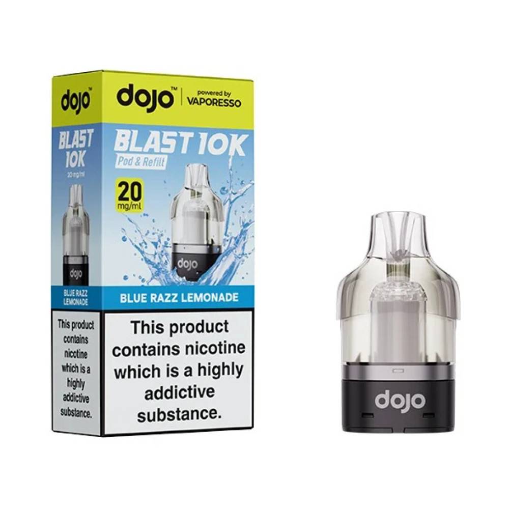 Vaporesso Dojo Blast 10K Pods Pack of 5 Blue Razz Lemonade