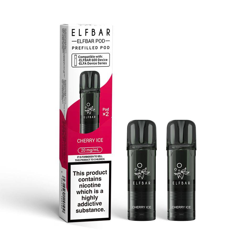 Elf Bar 600 Pods Pack of 10 Cherry Ice