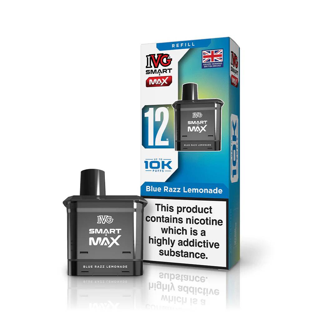 IVG Smart Max 10k Pods Pack of 5 Blue Razz Lemonade