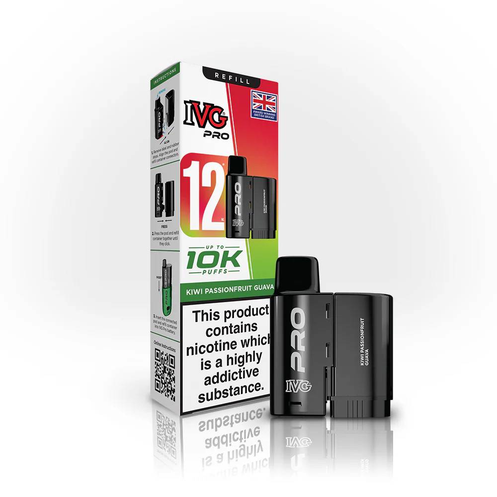 IVG Pro 10K Pods Pack of 5 Kiwi Passionfruit Guava