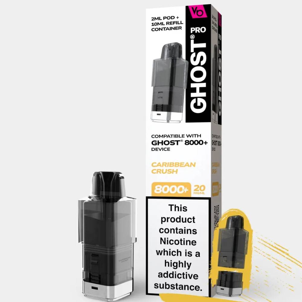 Ghost Pro 8000 Pods Pack of 5 Caribbean Crush