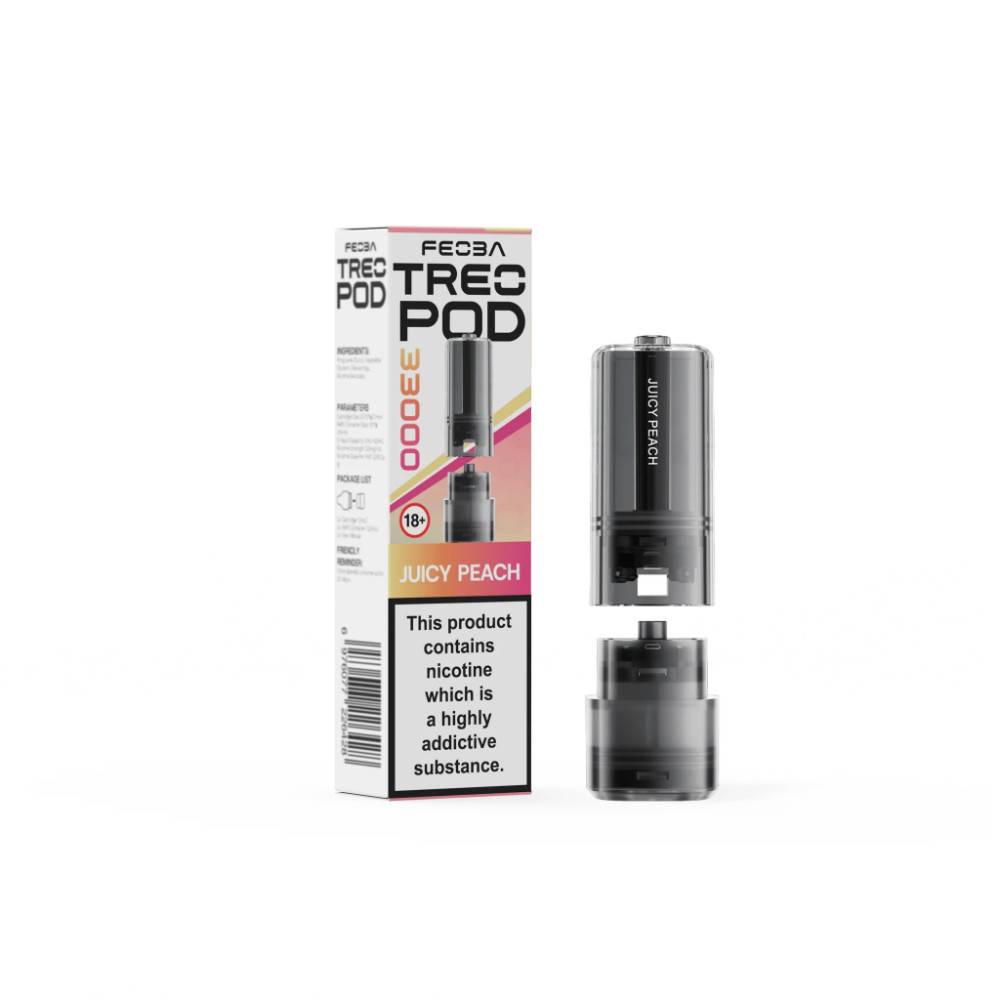 Feoba Treo 33k Pods Pack of 5 Juicy Peach
