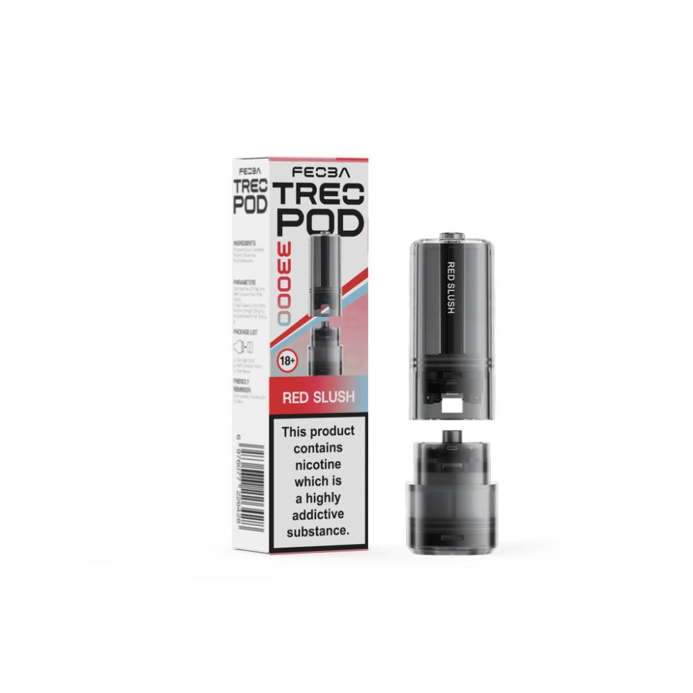 Feoba Treo 33k Pods Pack of 5 Red Slush