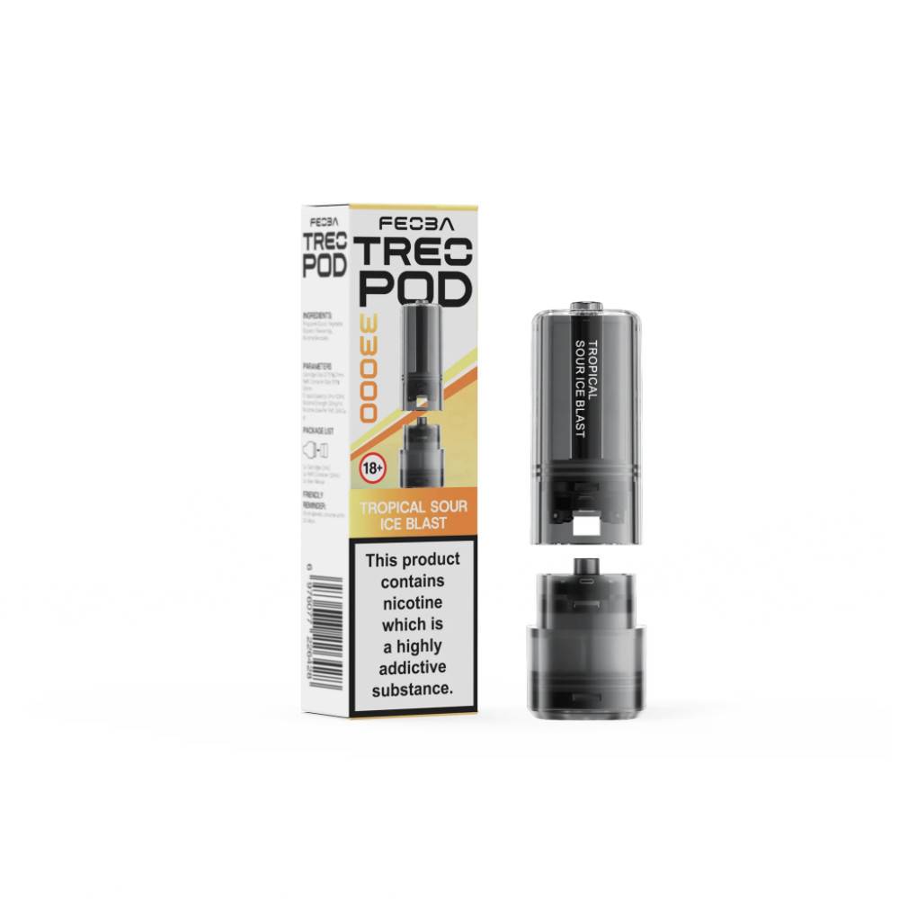 Feoba Treo 33k Pods Pack of 5 Tropical Sour Ice Blast