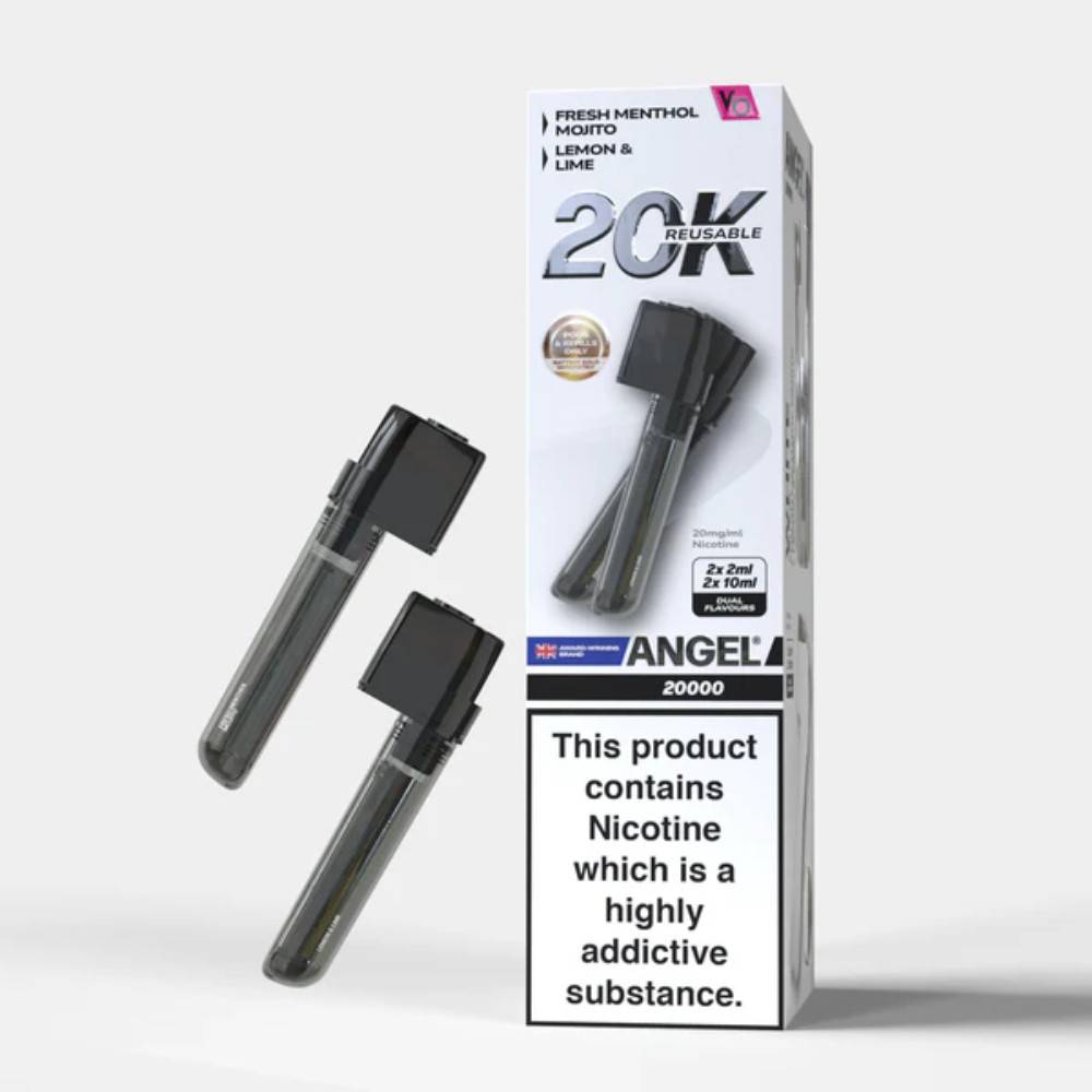 Vapes Bars Angel 20k Pods Pack of 10 White Edition