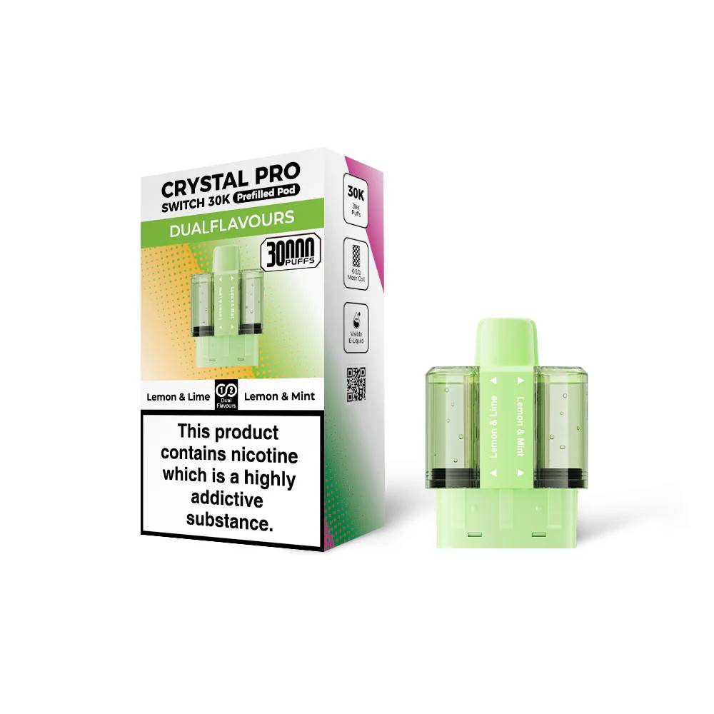 Crystal Pro Switch 30k Pods Pack of 5 Lemon Lime / Lemon Mint