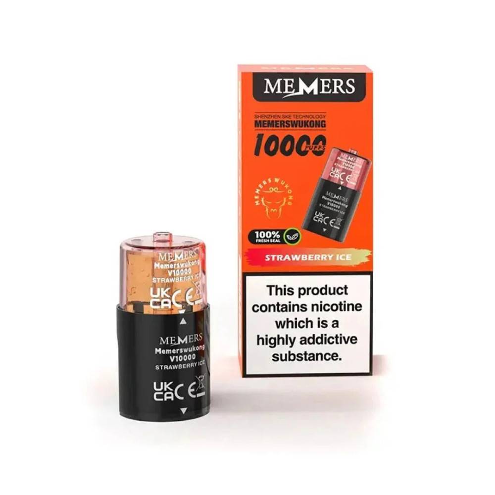 Ske Memers V10000 Pods Pack of 5 Strawberry Ice