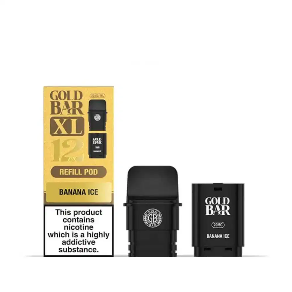 Gold Bar XL 10k Pods Pack of 5 Banana Ice
