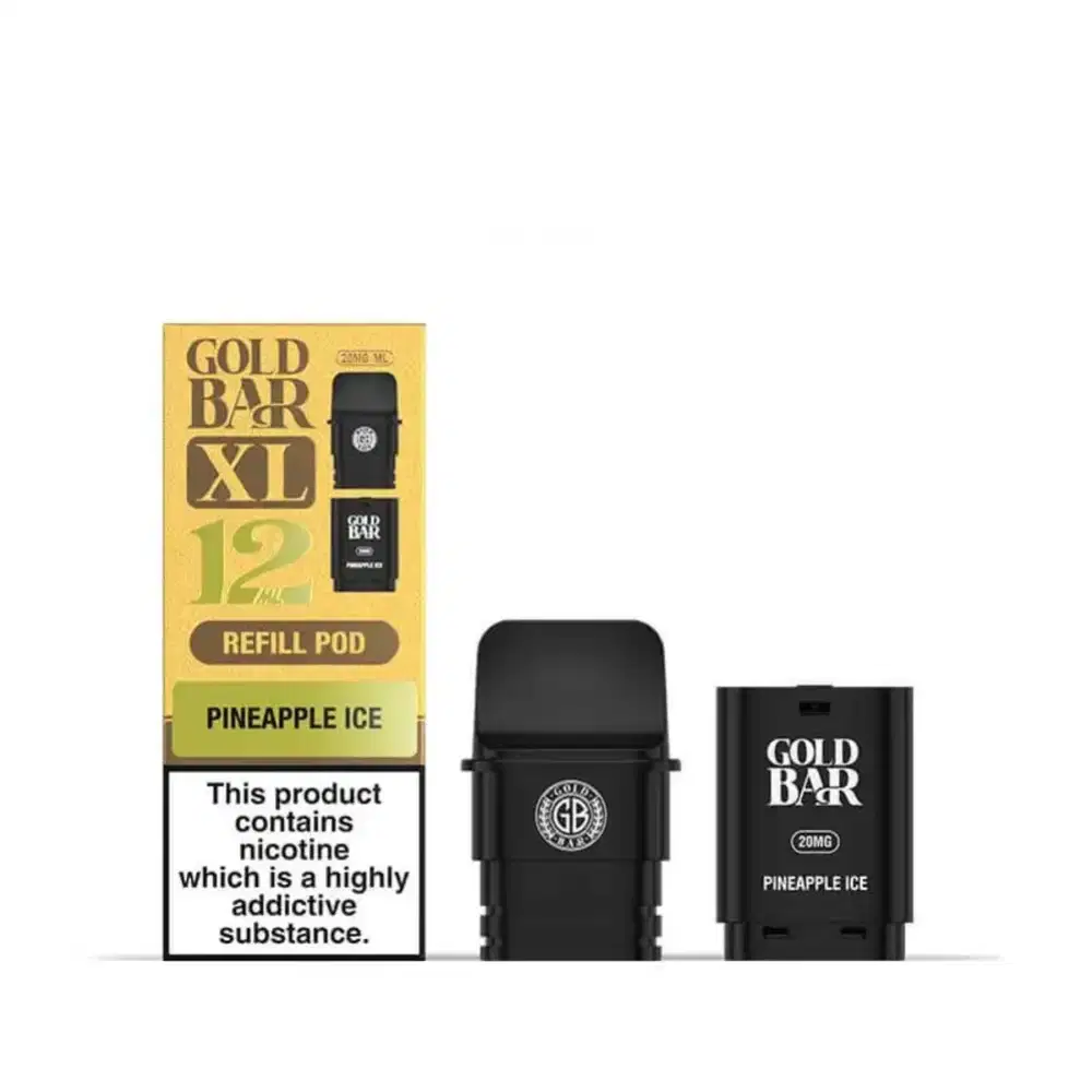 Gold Bar XL 10k Pods Pack of 5 Pineapple Ice