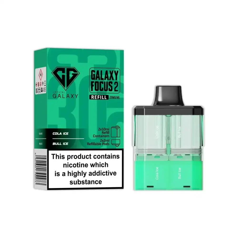 Crystal Galaxy Focus 6k Pods Pack of 5 Cola Ice / Bull Ice