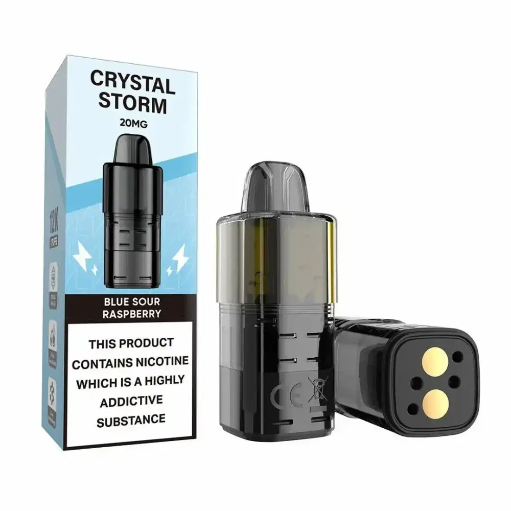 Crystal Strom Bar 12k Pods Pack of 5 Blue Sour Raspberry