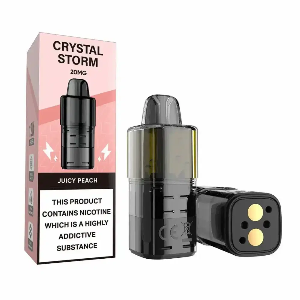 Crystal Strom Bar 12k Pods Pack of 5 Juicy Peach
