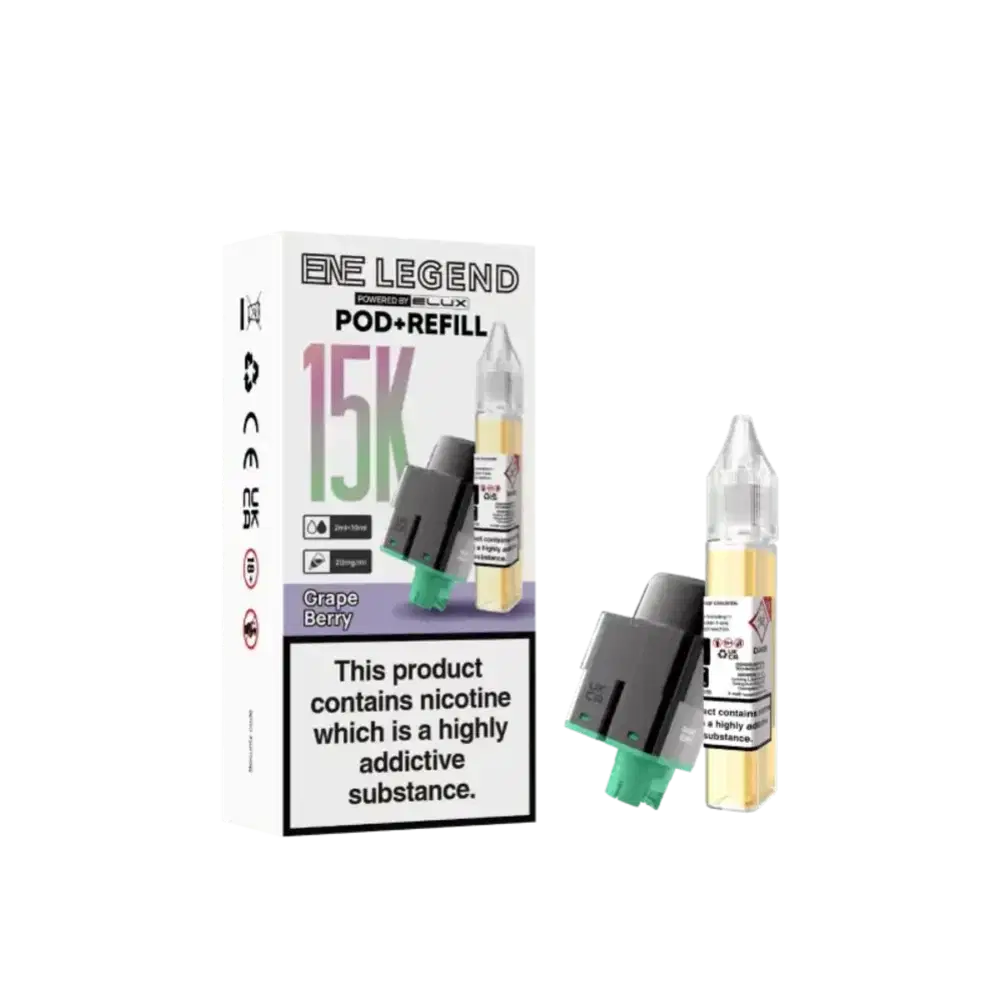 Elux Ene Legend 15k Pods Pack of 5 Grape Berry