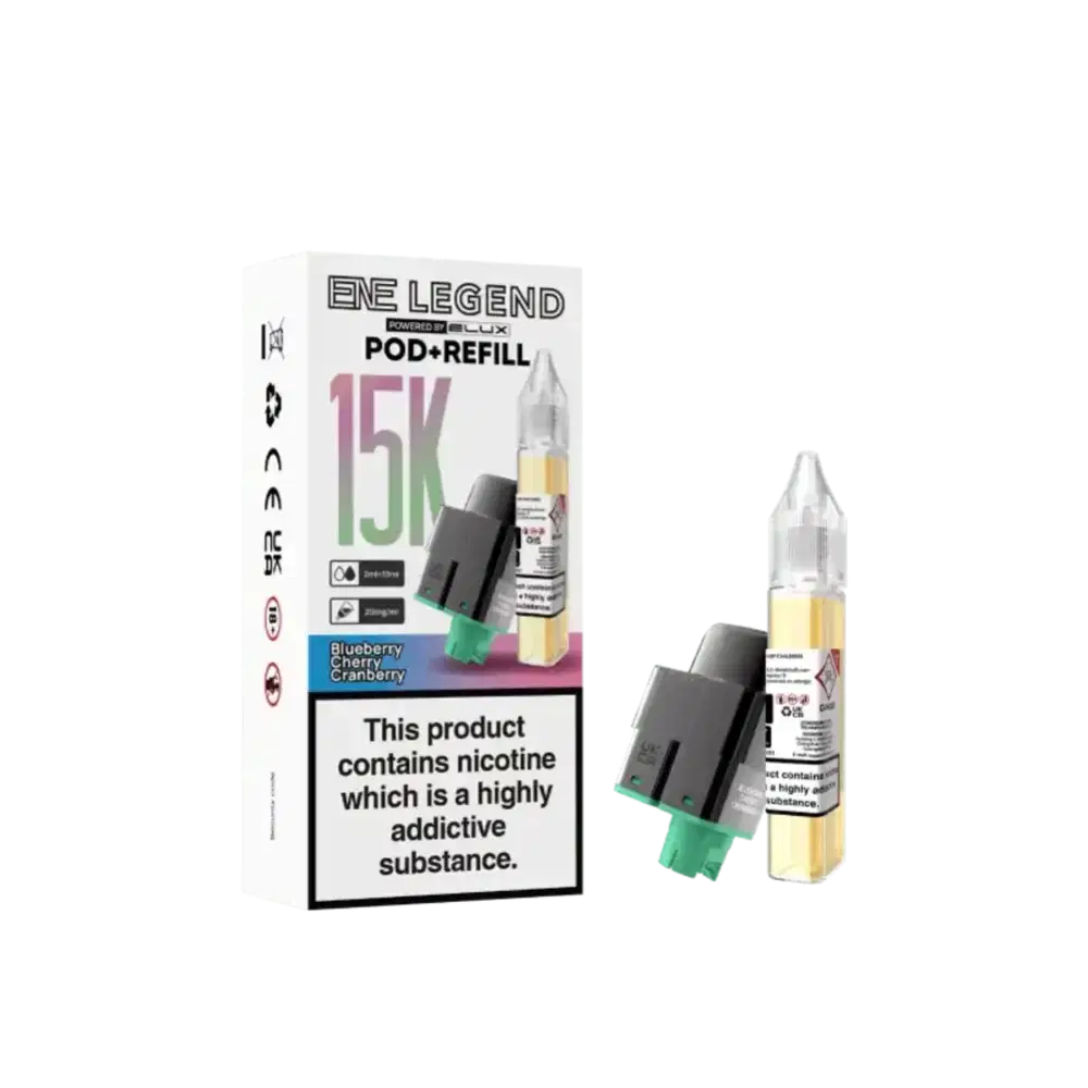 Elux Ene Legend 15k Pods Pack of 5 Blueberry Cherry Cranberry