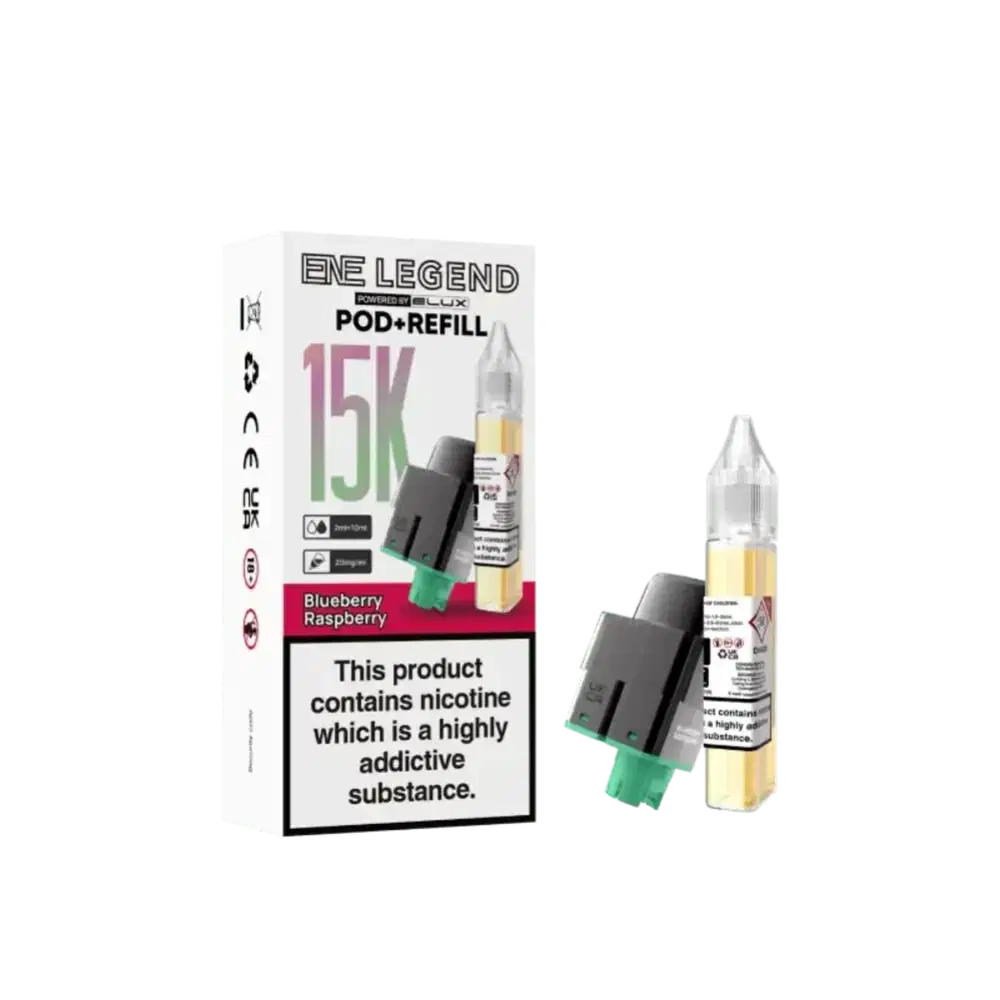 Elux Ene Legend 15k Pods Pack of 5 Blueberry Raspberry