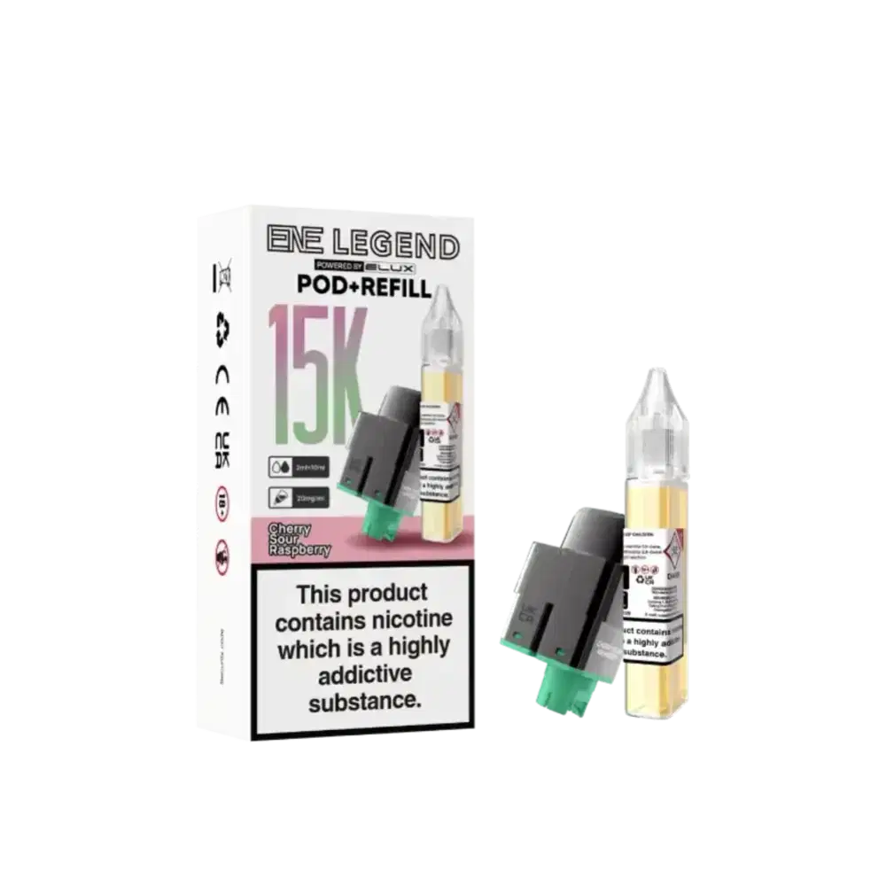 Elux Ene Legend 15k Pods Pack of 5 Cherry Sour Raspberry