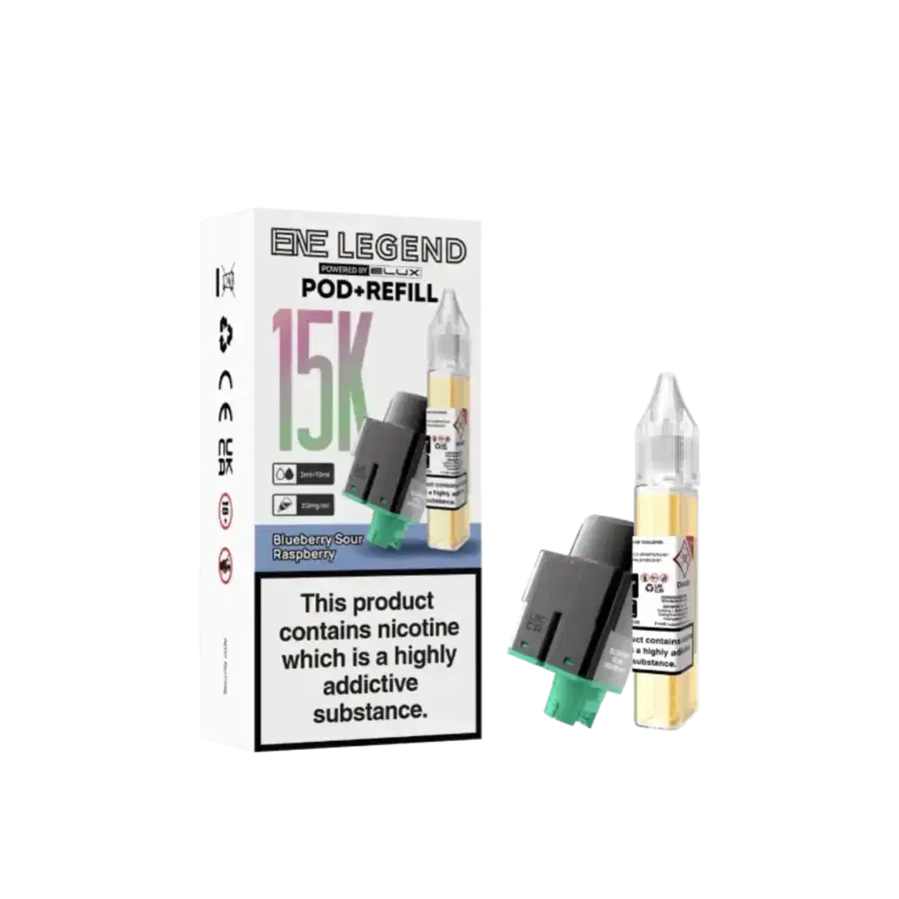 Elux Ene Legend 15k Pods Pack of 5 Blueberry Sour Raspberry