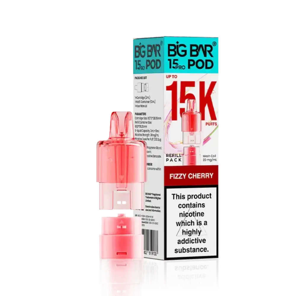 Big Bar Pro 15k Pods Pack of 5 Fizzy Cherry