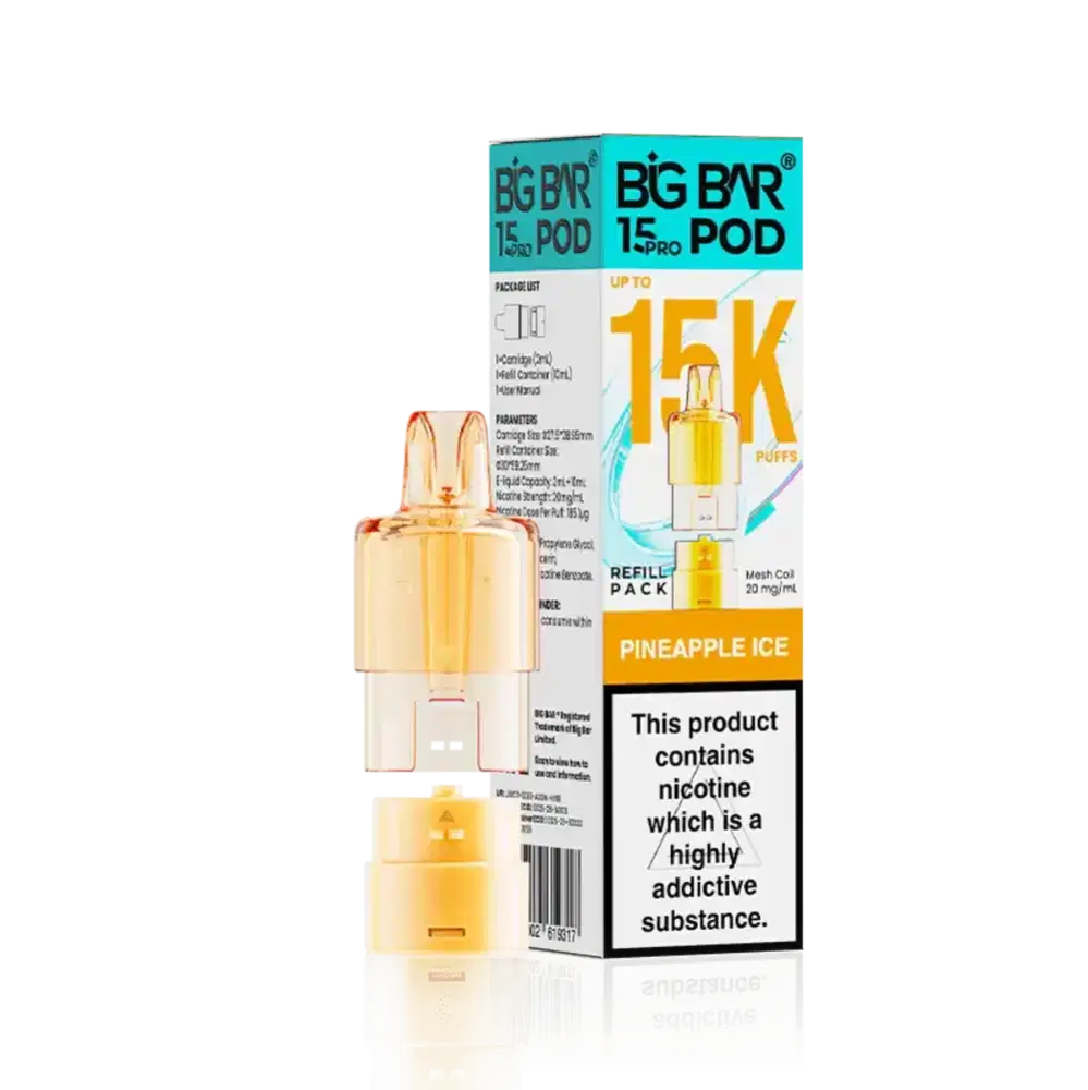 Big Bar Pro 15k Pods Pack of 5 Pineapple Ice