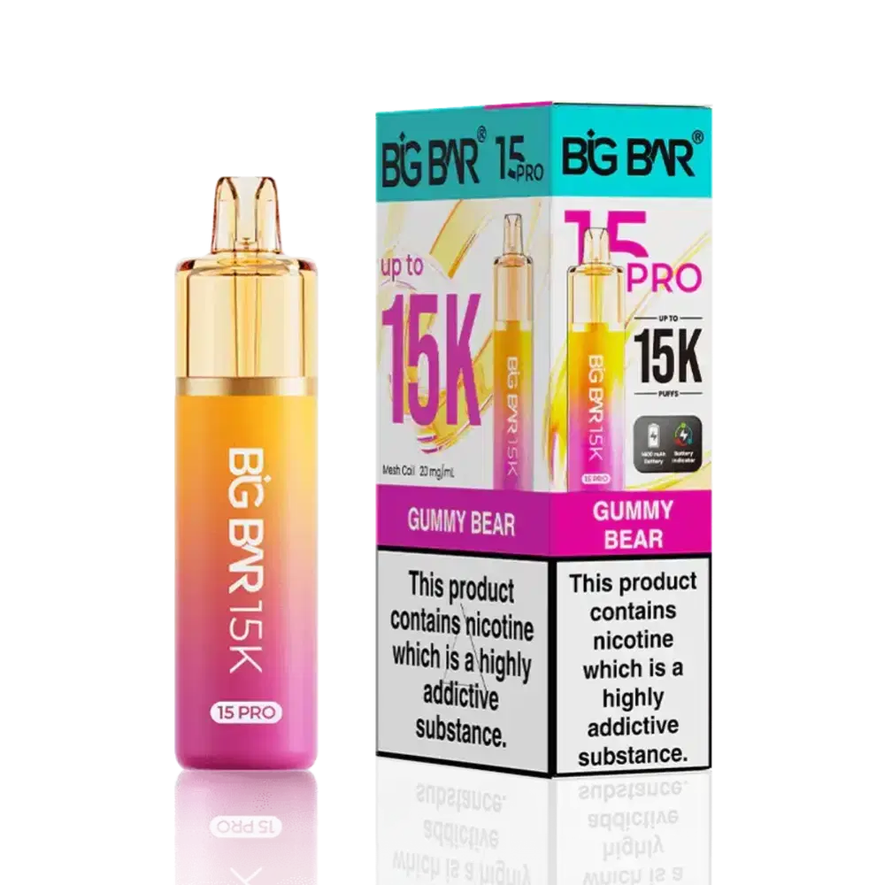 Big Bar Pro 15k Vape Kit Box of 5 Gummy Bear