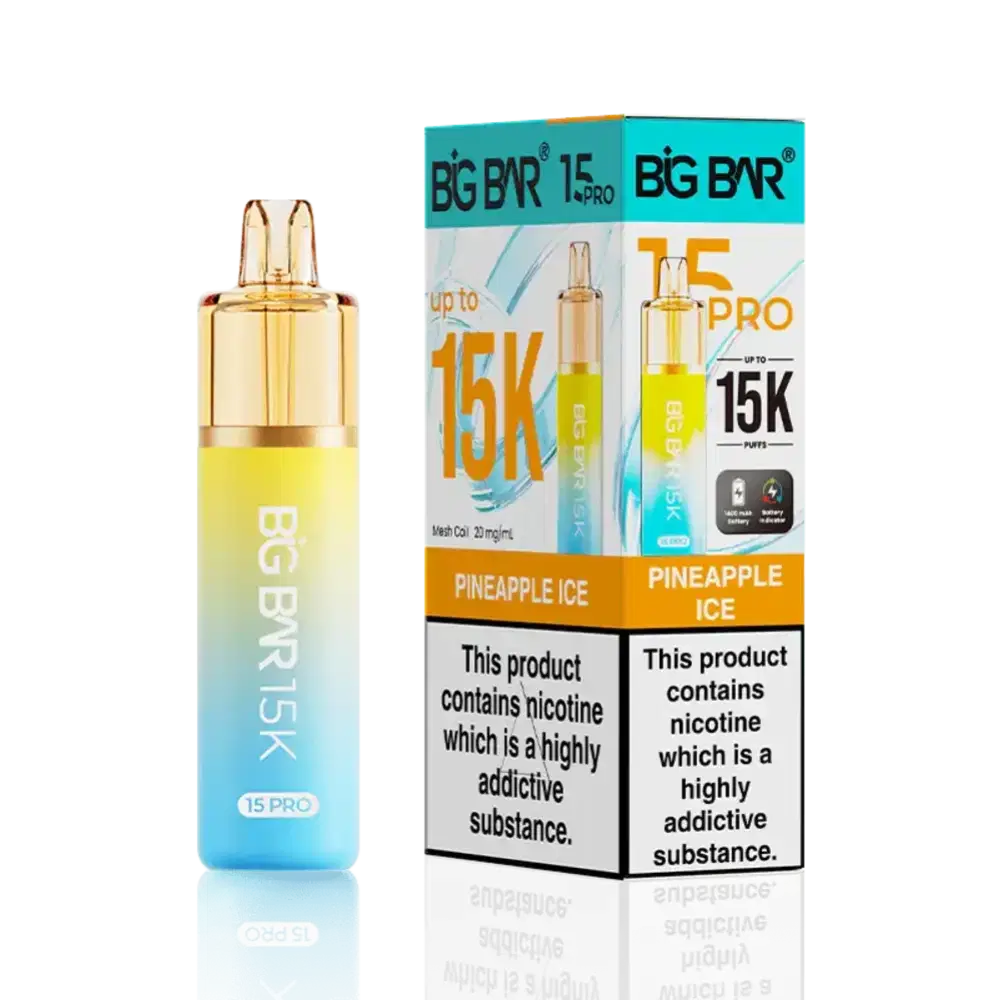 Big Bar Pro 15k Vape Kit Box of 5 Pineapple Ice