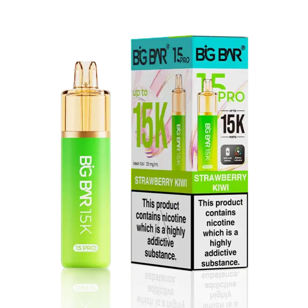 Big Bar Pro 15k Vape Kit Box of 5 Strawberry Kiwi