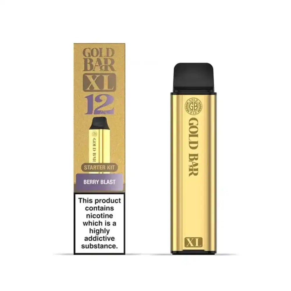 Gold Bar XL 10k Vape Kit Box of 5 Berry Blast