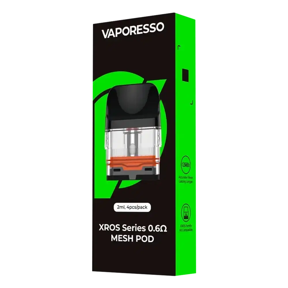 Vaporesso Xros Replacement Pods 4 Packs 0.6ohm Mesh Pod