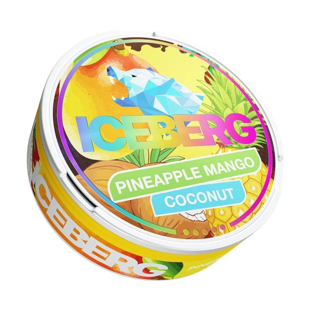 Iceberg Nicotine Pouches 10 Packs Pineapple Mango coconut