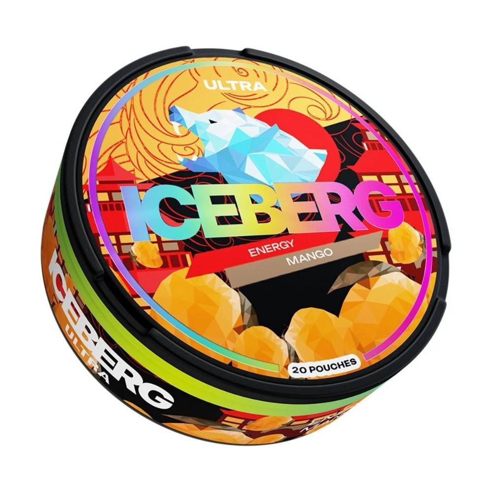 Iceberg Nicotine Pouches 10 Packs Energy Mango