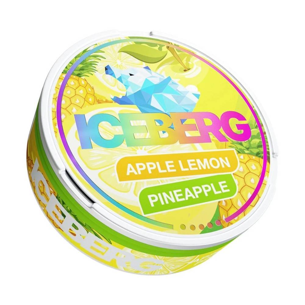 Iceberg Nicotine Pouches 10 Packs Apple Lemon Pineapple