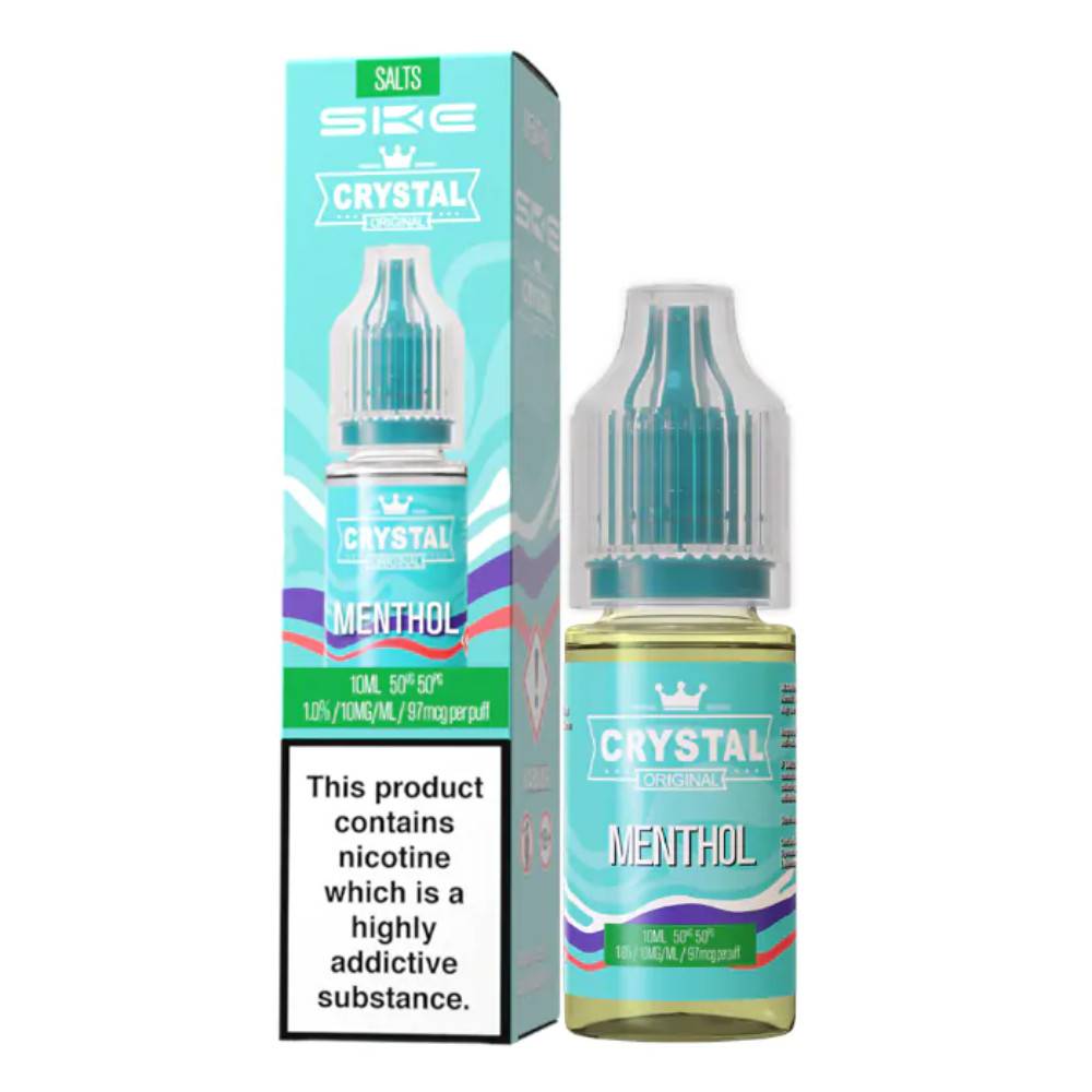 Ske Crystal Nic Salts E-Liquids 10ml Box of 10 Menthol 10mg
