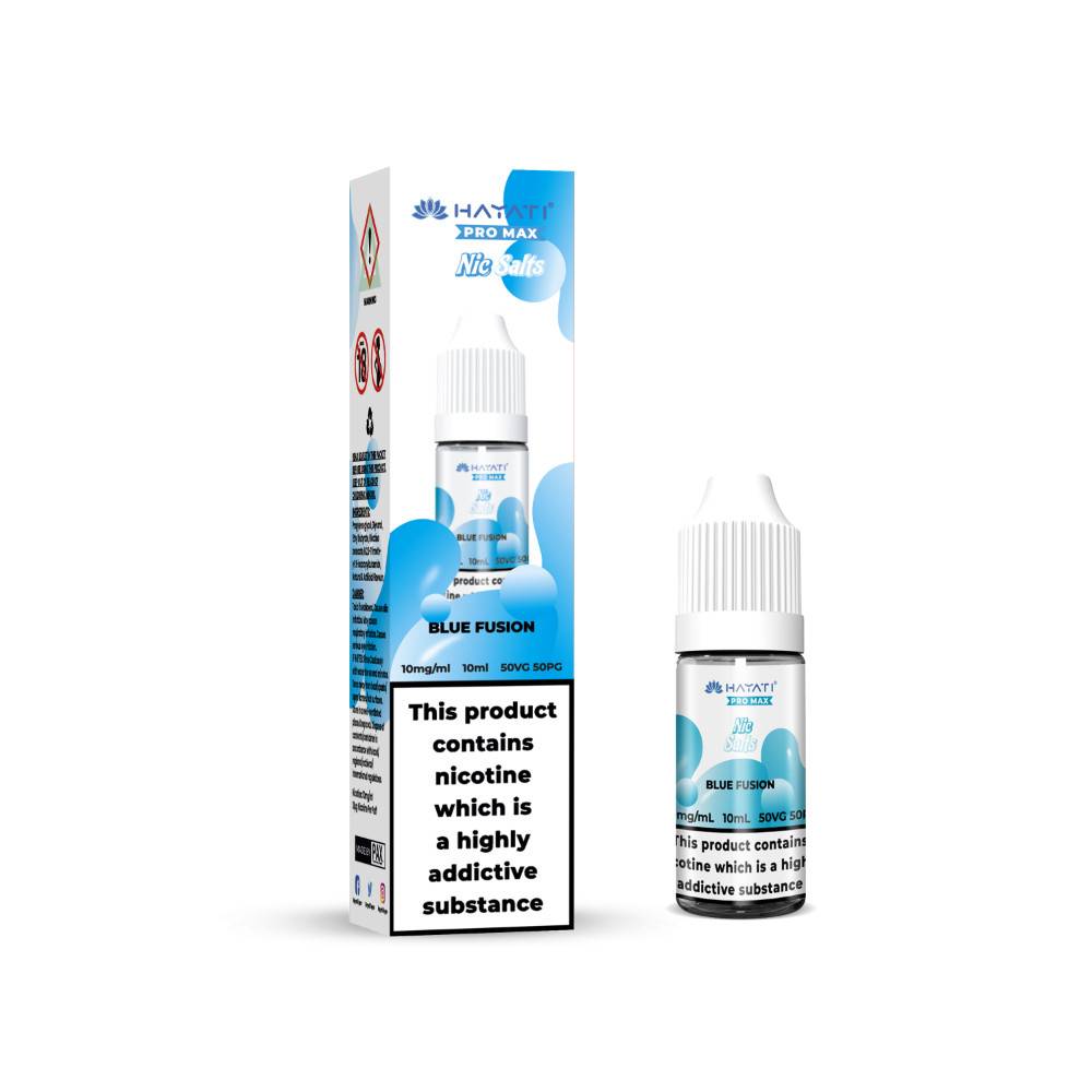 Hayati Pro Max Nic Salts E-Liquids 10ml Box of 10 Blue Fusion 10mg